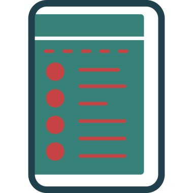 Kontrol listesi. Web simgesi basit illüstrasyon