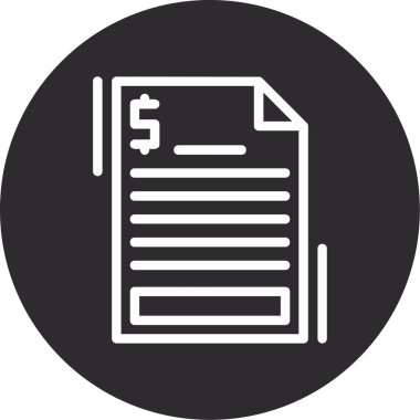 belge simgesi vektör illüstrasyonu