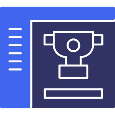 kupa simgesi vektör illüstrasyonu