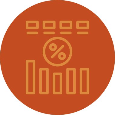 İş simgesi finansmanının vektör illüstrasyonu