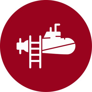 Gemi simgesi vektör illüstrasyonu