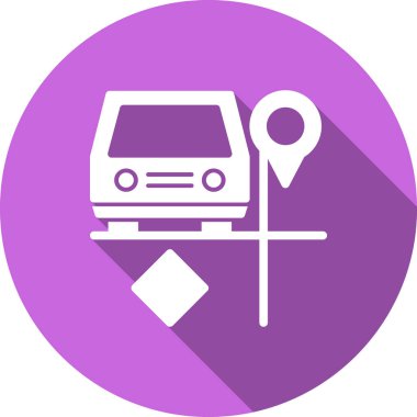 araba simgesi vektör illüstrasyonu