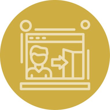 İş ve finans simgesinin vektör illüstrasyonu