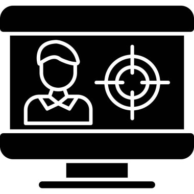 iş pazarlama satırı vektör simgesi.