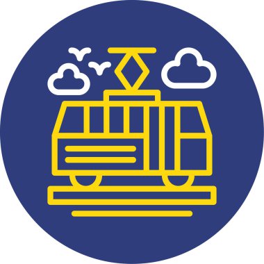 Otobüs. Web simgesi basit illüstrasyon