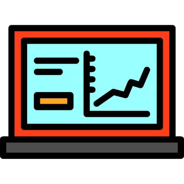Çizelge. Web simgesi basit illüstrasyon