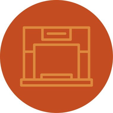 Modern simgenin vektör illüstrasyonu