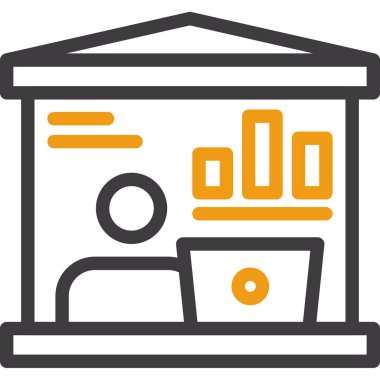 Kahve. Web simgesi basit illüstrasyon