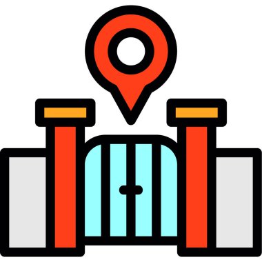 Harita konumu simgesi - taslak biçimi