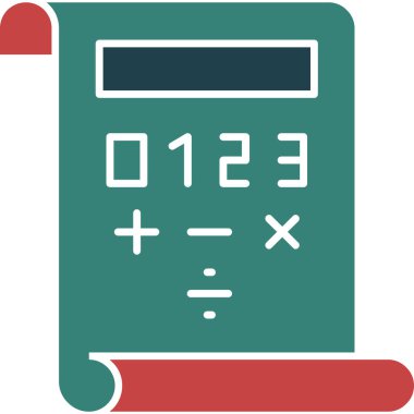 hesap makinesi simgesi, vektör illüstrasyonu