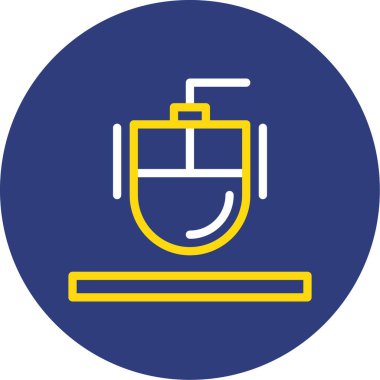 Benzersiz elektrik makine vektör çizgisi simgesi