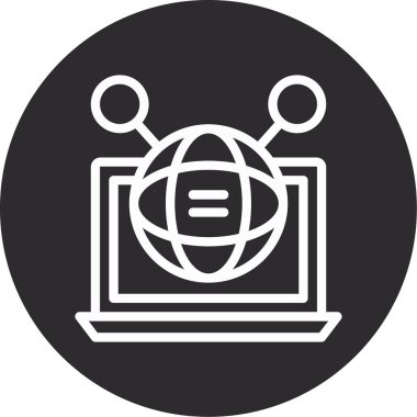 seo modern simgesinin vektör illüstrasyonu