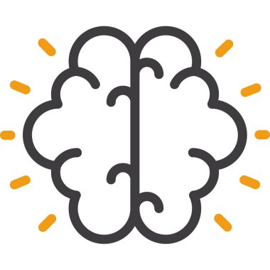 İnsan beyni fikir simgesi