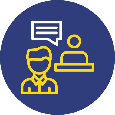 Sohbet simgesinin vektör illüstrasyonu