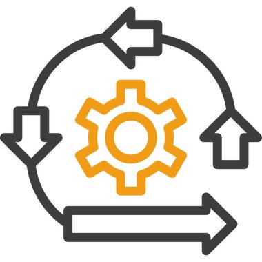 Dişliler. Web simgesi basit illüstrasyon