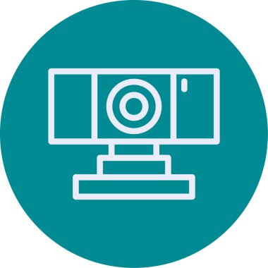 Benzersiz izleyici vektör çizgisi simgesi