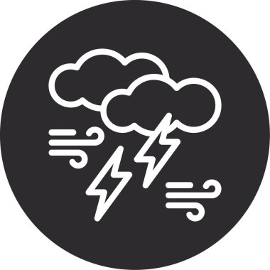 Bulut simgesi vektör illüstrasyonu