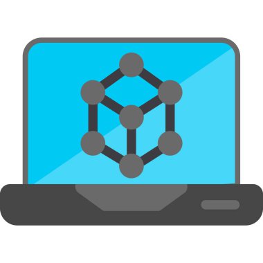 Gri arkaplanda izole edilmiş düz moda ağ simgesi.