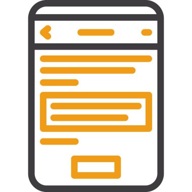 tarayıcı web simgesi basit vektör illüstrasyonu