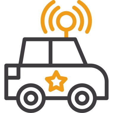 araba simgesi vektör illüstrasyonu