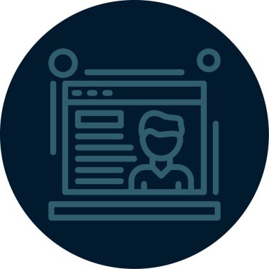 seo modern simgesinin vektör illüstrasyonu