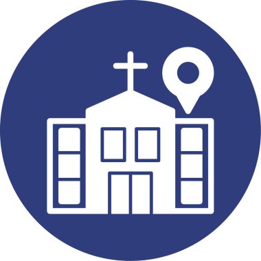 kilise simgesi vektör illüstrasyonu