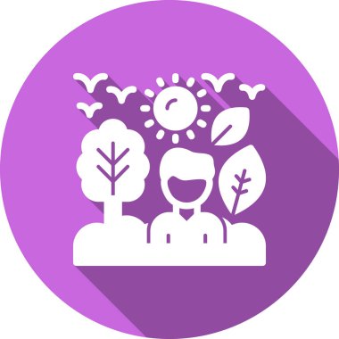 Bir erkek ve kadın ikonunun vektör çizimi