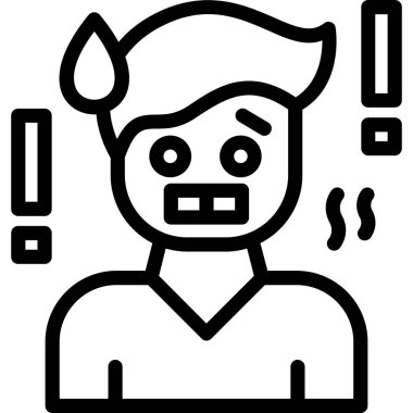 Sigara içiyorum. Web simgesi basit illüstrasyon