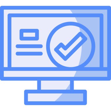 Bilgisayar simgesi. özet çizimi