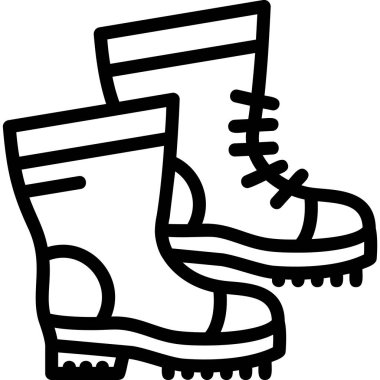 Çizmeler. Web simgesi basit illüstrasyon