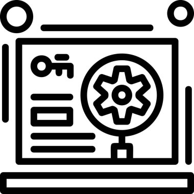 Veri analiz simgesi, vektör illüstrasyonu