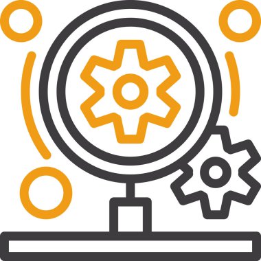 dişli simgesi vektör illüstrasyonu