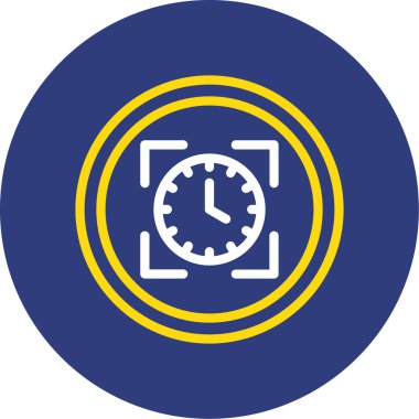 Saat simgesi vektör illüstrasyonu