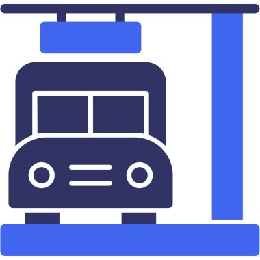 araba web simgesi basit illüstrasyon