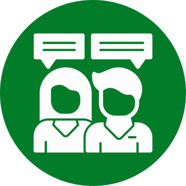 İnsanlar vektör simgesini konuşuyor