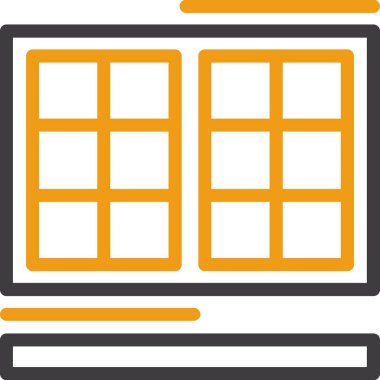 Tarayıcı web arayüzü simgesi ana hat biçiminde