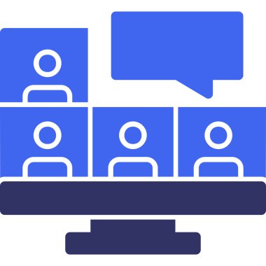 konferans toplantı sunum simgesi