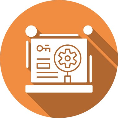 Seo simgesinin vektör illüstrasyonu