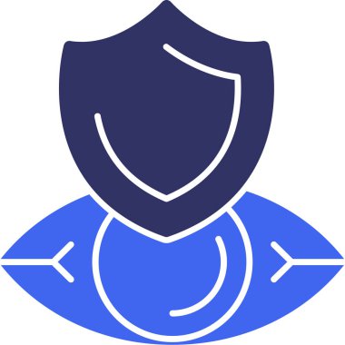 kalkan ikon vektör illüstrasyonu