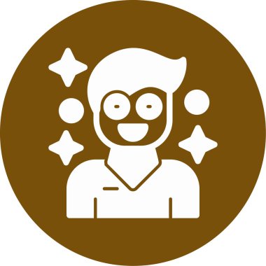 Tatlı bir kadın ikonu vektör çizimi. Maskeli bir kız.