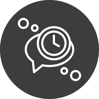 Saat simgesi, vektör illüstrasyonu