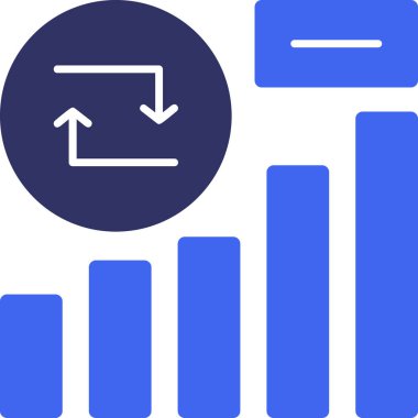 düz biçimli analitik grafik simgesi