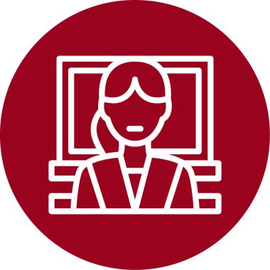 Modern simgenin vektör illüstrasyonu