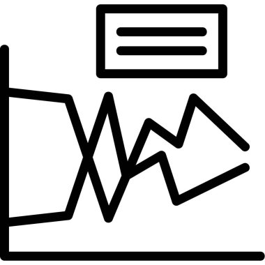 iş grafiği vektör simgesi