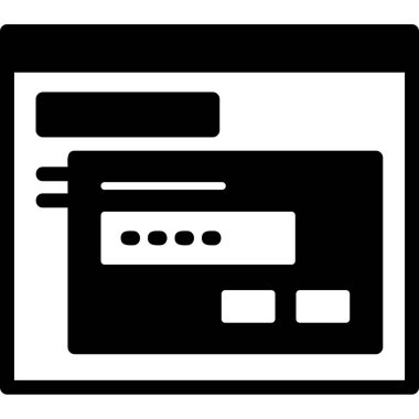 Web simgesi vektör illüstrasyonu