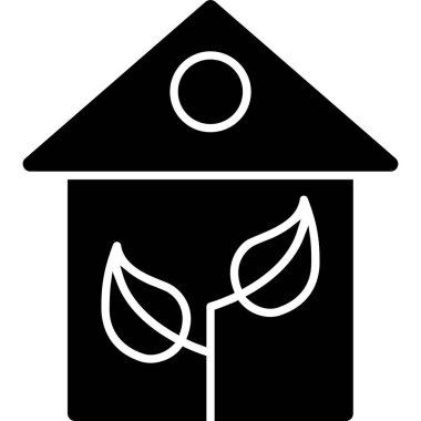 ekoloji çevre simgesi ana hat biçiminde