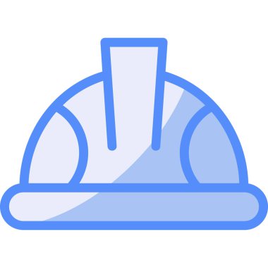 Kask ikonu. Web için kask vektör simgelerinin özet çizimi