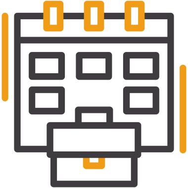 Takvim. Web simgesi basit illüstrasyon