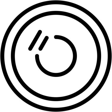 Bir uydunun karikatür simgesinin vektör çizimi