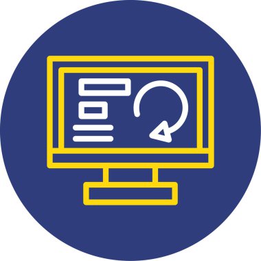 Web simgesi vektör illüstrasyonu